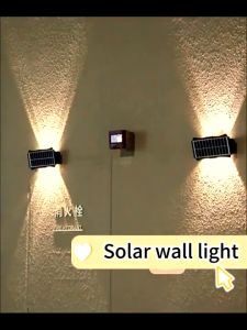 2/4/6/8LED High Brightness Solar Lamp LED Wall Light Outdoor Waterproof Auto ON/OFF Energy Saving Sunlight Lamp for Garden Street Landscape Balcony Decor