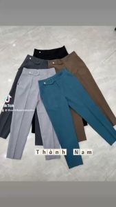 Quần Baggy Công Sở  kèm đai cúc bấm-HLS-mã 238