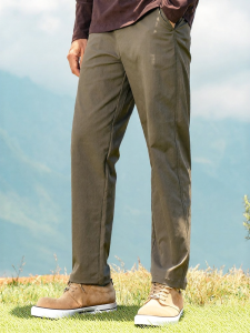 Enjeolon | Mens Casual Straight Trousers Loose Fit