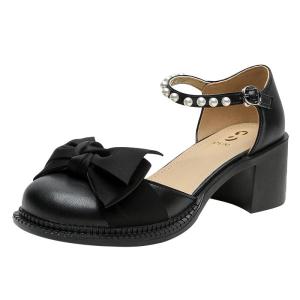 Josiny | Comfortable High Heel Mary Jane Sandals White