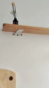 Red Oak Solid Wood Wall Shelf Decorative Recessed Storage