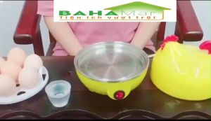 NỒI HÌNH GÀ MÁI HẤP TRỨNG KIỂM SOÁT NHIỆT ĐỘ TỰ ĐỘNG TẮT KHI CHÍN "BAHAMAR" luộc hấp trứng nhanh gọn an toàn