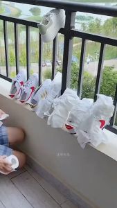 YELLOW SHOP 10pcs Portable Drawstring Shoes Clear Storage Bag Dust Bags Travel Pouch For Travel