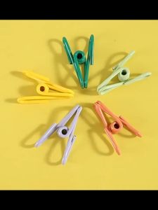 [HCM]Set 10 Kẹp Lõi Kim Loại Treo Quần Áo Nhiều Màu- Kẹp Đa Năng-Hesede