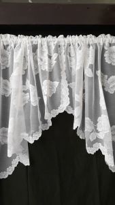 Kain vitrase swagset atasan jendela tirai transparan pintu