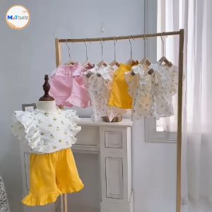Bộ bé gái mặc mùa hè Bộ cánh tiên gồm quần và áo MT5053
