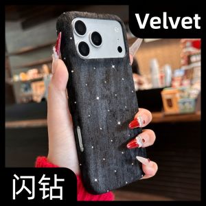 DAIMANG | Original Velvet Glitter Full Stars Red New Boutique High-End iPhone Case