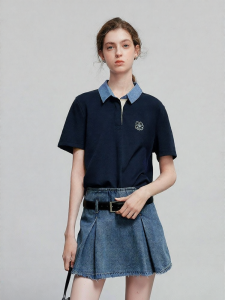 Toyouth | Áo Thun Polo Cổ Dài Tay Ngắn Cho Phụ Nữ