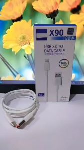 Kabel Data VVO X90 5G 180W USB 3.0 TO Data Cable Charge & SYNC Cable Support Fast Charging