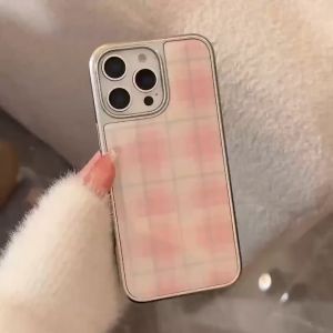 Green Rice noodles Lattice Electroplating Gel Drop Mobile Phone Case for iPhone 13 14 15 16 Pro Max casing Anti fall hard cover for iPhone16Promax case
