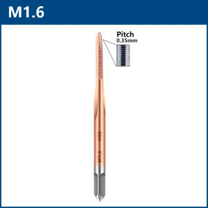 CMCP 1pc Thread Tap HSS Machine Plug Tap Metric Screw Tap Drill Thread Tool M1 M1.2 M1.4 M1.6 M1.7 M1.8 M2 Hand Tools