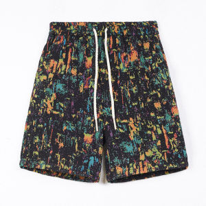 Quần Short Thể Thao Mùa Hè Phong Cách Hawaii Dệt Nhiều Màu Sắc Quần Đi Biển Quần Thể Thao Năm Điểm Quần Short Nam Thời Trang