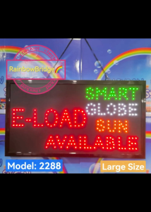 E-LOAD SMART GLOBE SUN AVAILABLE RAINBOW BRIDGE LED SIGNAGE (New-Small-Large) #SIZE: W48cm & W60cm