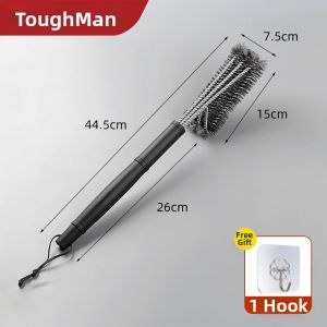 TAFUMAN | Steel Grill Cleaning Brush Stainless Long Handle