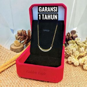 Kalung Liontin Smile | Bahan Original Titanium Bukan Yang Campuran | Kalung Anti Karat & Tidak Bikin Alergi | Kalung Pria & Wanita