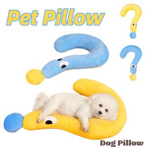Pet Neck Pillow Question Mark Shaped Universal Pet Sleeping Pillow Soft Dog Pillow Neck Protection