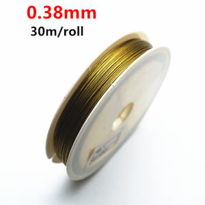 30M/Roll Silver Tone Beading Wire 0.3/0.35/0.45/0.5/0.6mm Coated Stainless Steel Wire Tiger Tail For Jewelry Making Finding