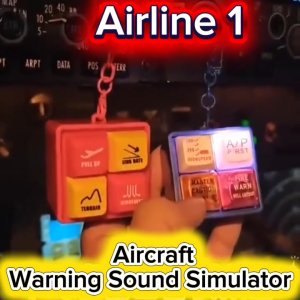 High-Quality Men Key Holder with Fire Alarm and Aerial Warning Simulators