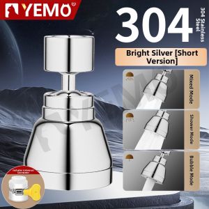 YEMO | Stainless Steel Kitchen Faucet Extender Splash Guard Connector