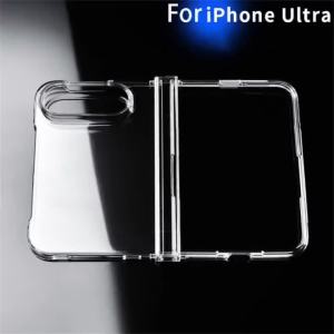 Ốp Điện Thoại iPhone Duo 18 Trong Suốt Cứng Cáp Chất Liệu PC Cao Cấp Có Thể Gập Lại - Vỏ Bảo Vệ Mỏng Chống Sốc Với Bảo Vệ Bản Lề 3 Trong 1 Trong Suốt