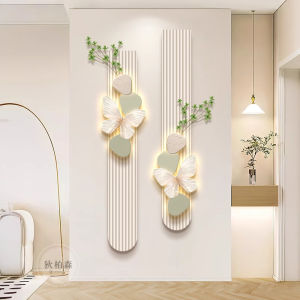 Creamy Style Entrance Decorative Artwork Glowing Corridor Wall Hanging Modern Decoration Painting No Frame Ceramic Core