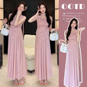 XIXIJIA | Fashionable Sweet Korean Style Maternity Set Summer New