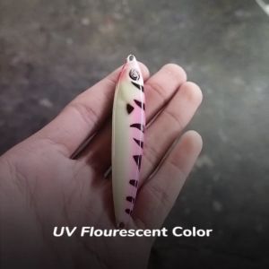 Metal Jig 40 Gram Mongkalo Ambisious Tiger GID UV Flourescent Fosfor Umpan Metal Jig 40g Micro Jig