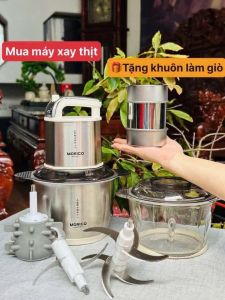 💥GIAO HỎA TỐC 💥MÁY XAY THỊT MORICO 2 CỐI DUNG TÍCH 2L BẢO HÀNH 12 THÁNG LÀM ĐƯỢC GIÒ CHẢ