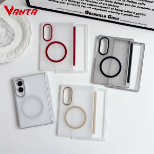 VanTaCase Matte Frosted Magnetic Ring Case for Samsung Z Fold 8 Ultra Fold 8 /7/6/5 Semi-Transparent Slim Protective Cover