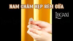 [Kèm 2 miếng dán tường] Cặp Nam Châm Kẹp Rèm Cửa Khóa Rèm Có Thể Tháo Rời Điều Chỉnh Linh Hoạt Chống Rỉ Legaxi