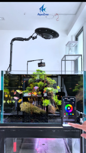 Đèn led UFO ANBOCHEN chuyên dụng cho bể cá  tích hợp điều khiển app tản nhiệt nhanh chip đèn siêu sáng