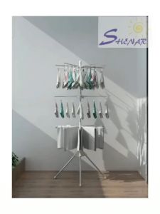 LEON RAK JEMURAN MENARA LIPAT / STAND HANGER JEMURAN STAINLESS STEEL MODEL MENARA / RAK JEMURAN - SHENAR LEMARIMAUJAYA