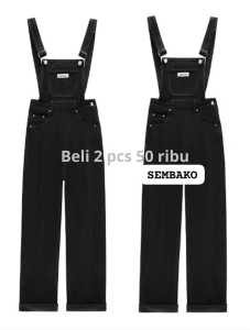 (PROMO CUMA 40RBAN) Overall Kaki Lebar Longgar Pinggang Tinggi Gaya Korea Wanita-Celana Kodok Jeans Wanita//  FLOW OVERALL JUMPSUIET WANITA//BAJU KODOK PERMPUAN/PAKAIAN WANITA KEKINIAN/JUMPSUITE WANITA JEANS TERBARU 2024