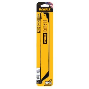 DeWalt | DeWALT Metal Cutting Saw Blade 1/5 Piece Reciprocating Saw Blade Reciprocating Saw Tool Accessories