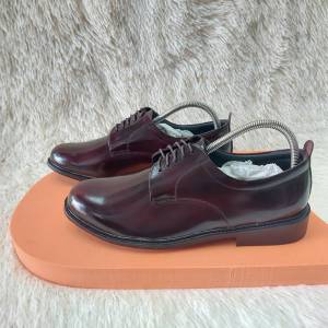 รองเท้าลูกเสือครูชาย หนังแท้ขัดมัน (รหัส9111)