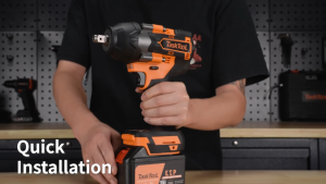 TASKTOOL 1080NM Electric Impact Wrench Brushless Electric Drill Cordless Screwdriver 15 Strong Battery Cells High Torque Car Nut Wrench