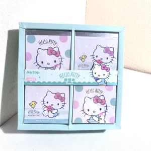 Sanrio | Genuine Sanrio Hello Kitty Portable Sticky Notes Memo Pad Desk Notepad for Office Study Diary Planner Message Writing Supplies
