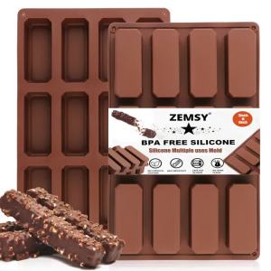 1 Khuôn Silicon Làm Kẹo 12 Lỗ Vuông Cho Bánh Sô Cô La Truffles Protein Thanh Năng Lượng Ganache Bơ Khuôn Làm Bánh