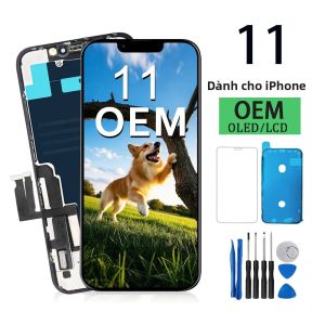Màn Hình Cảm Ứng LCD OLED iPhone 11 Cụm Màn Hình Cảm Ứng Thay Thế Màn Hình Điện Dung Cho Điện Thoại Di Động A2111 A2221 A2223