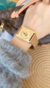 TT Đồng Hồ Hình Chữ Nhật Dây Thép Không Gỉ Phong Cách Cặp Đôi Đơn Giản Thiết Kế Phong Trào Thạch Anh Mặt Kính Khoáng Cho Phụ Nữ Tình Trạng Mới