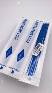 10 Sets Of Disposable Laboratory Sterile Inoculation Loops Made Of Plastic 1/10microliters