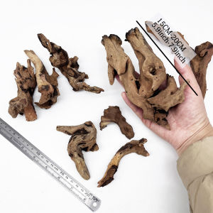 1PC 10-20CM Natural Aquarium Sinkable Driftwood Fish Tank Decoration Wood Aquatic Plants Landscape