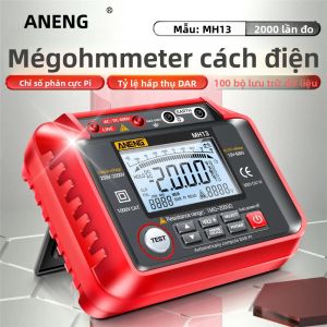 ANENG MH13 Đồng Hồ Vạn Năng Kỹ Thuật Số Máy Đo Điện Trở Ohm Máy Đo Điện Trở Cách Điện Điện Áp Cao Công Cụ Đo Điện Cho Đồ Dùng Điện DIY