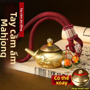 YD | Quà Tặng Bình Trà Đồng May Mắn Mahjong