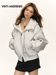 Grey Heavyweight Dual Zipper Hoodie