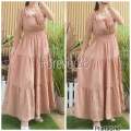 ALI ISLA MAXI LAYERED DRESS FITS SMALL TO 2X. 