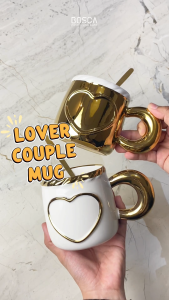 Gelas Keramik Cantik untuk Pasangan: Set Mug Souvenir Pernikahan
