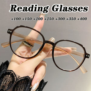 Anti Blue Light Reading Glasses for Women Ultra Light Eyeglass Frame Fashion Green Presbyopia Glasses Long Sighted Glasses