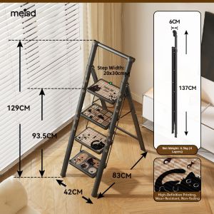 MEISD | Folding Non-slip Portable Step Ladder