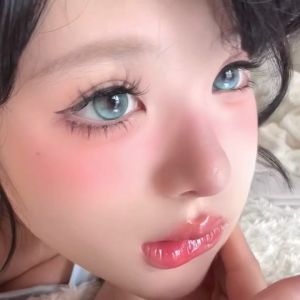 (COD) Best-selling colored contact lenses of the year Korean gray-blue es 14.2mm Yearly Use